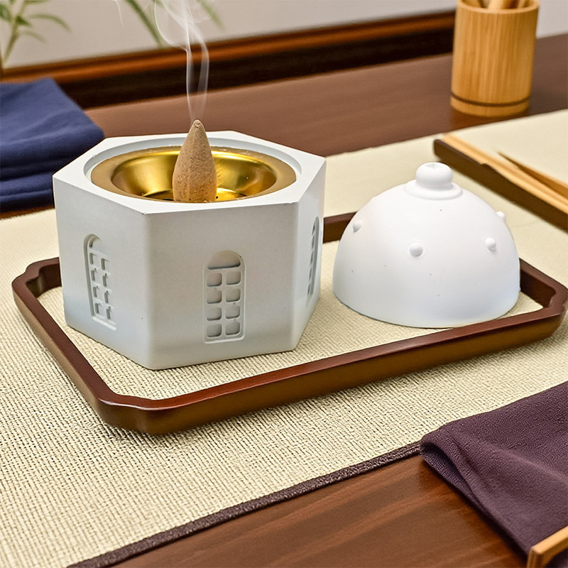 花の新しい中東スタイルの香炉シリコーン型 diy アロマセラピー炉デスクトップ装飾品ディフューザー石膏型|undefined