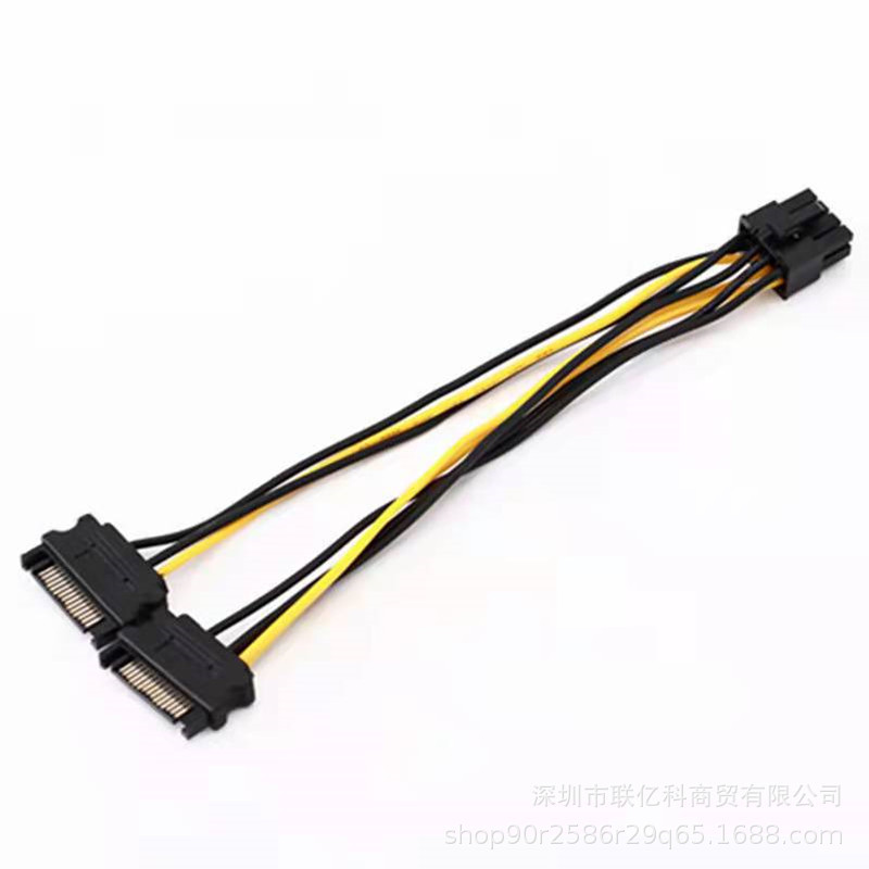 8p to double SATA/double 15p to 8p graphics card power cord 6p +2P15 pin 8PIN graphics card power cord one in two 8p to double SATA/double 15p to 8p graphics card power cord 6p +2P15 pin 8PIN graphics card power cord one in two