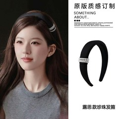 赵露思许妍同款珍珠发箍2025新款发卡时尚轻奢头箍发饰几何珍珠
