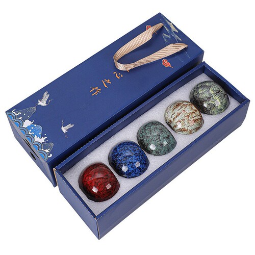 Yao Bian Wu Xing Bei Ceramic Gong Fu Tea Cup Master Cup Gift Box Set Five Great Kilns Large Tea Cup Tea Cup Gift