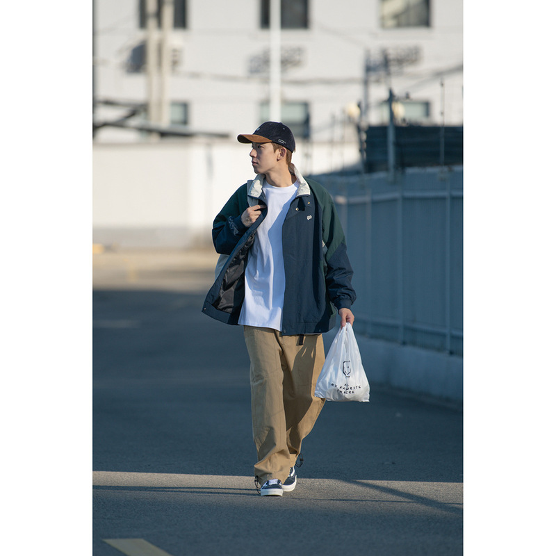 WANLEGETU日系复古citypop学院风立领夹克男士春秋运动外套J2017|undefined