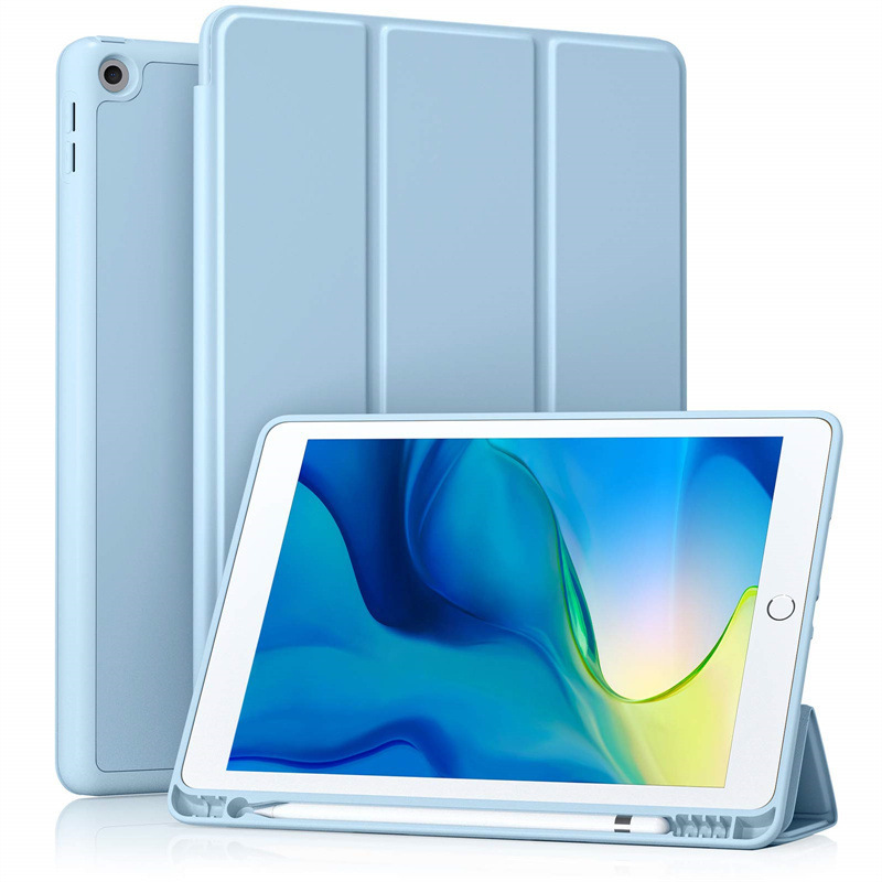Suitable for ipad protective case 10.9 inch color matching pen slot air11 apple pro13 soft case ipad10.2 flat case