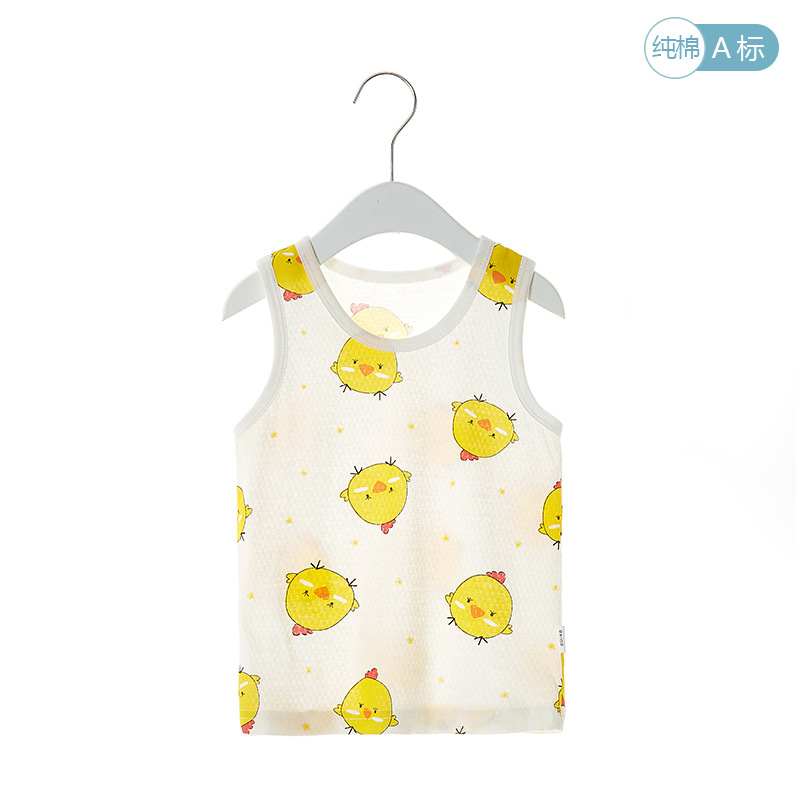 Chaleco de bebé recién nacido Chaleco de verano puro algodón bebé superior niños y niñas vientre protección delgada ropa de verano