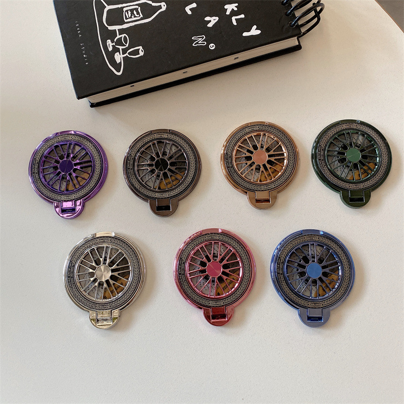 Rotating Gyro Mobile Phone Magnetic Bracket Adhesive Decompression Back Sticking Strong Adhesive Finger Buckle on the Back of Mobile Phone Case