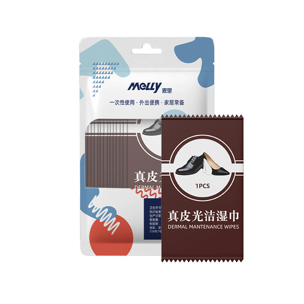 Leather shoes wipes disposable car interior leather care leather clean wipes car leather polish wholesale