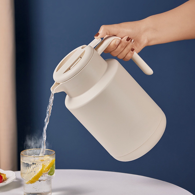 Red liner thermal pot household large capacity thermal kettle printing lettering hot water bottle office student dormitory teapot