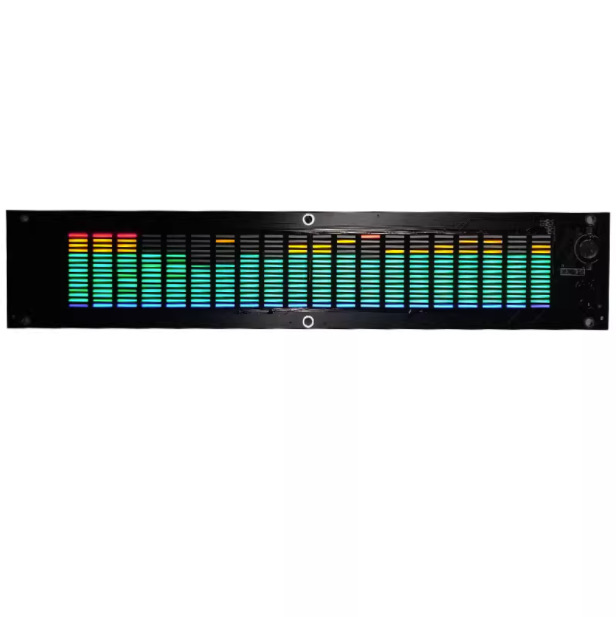 LED2015 espectro de música nivel de luz multi-modo DSP ecualizador EQ controlado por voz pickup color acrílico Shell