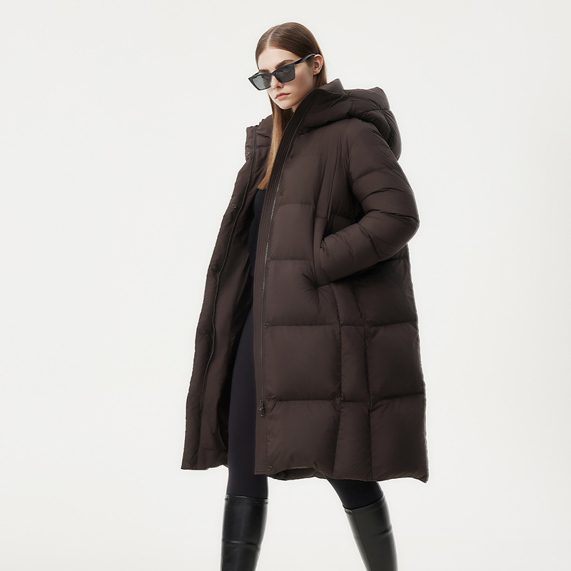 TBF530836Z 탬버 다운 재킷 여성용 긴 패션 캐주얼 올 매치 따뜻한 두꺼운 후드 빵 세트