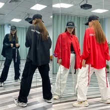 秋季曳步舞服装新款套装跳舞广场舞衬衫工装裤网红富丽同款两件套