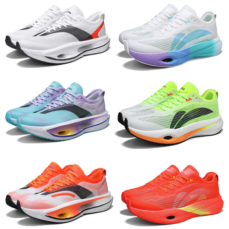 Running Shoes Carbon Plate Feiying 5U Breathable Male Student Sports Big Children Racing Running Shoes Women's Sports Marathon Shoes Cross-Border