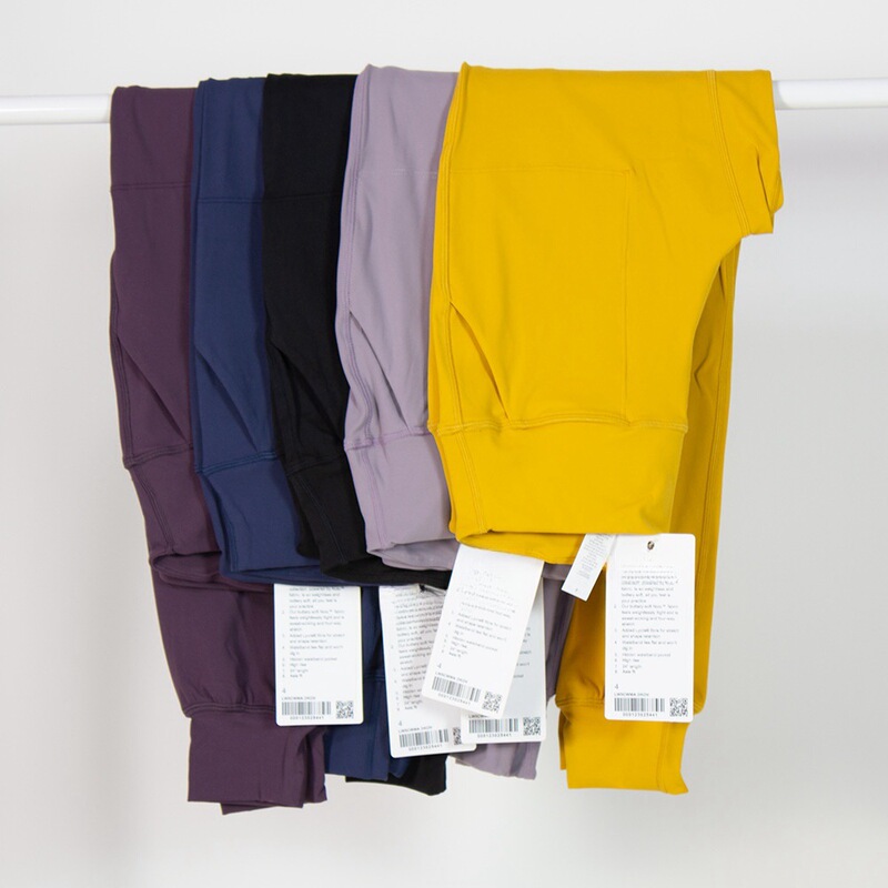 New Style Yoga Wear Nylon Women's Sports High Waist Elastic Yoga Cropped Pants Outer Pocket Casual Jogging Fitness Pants