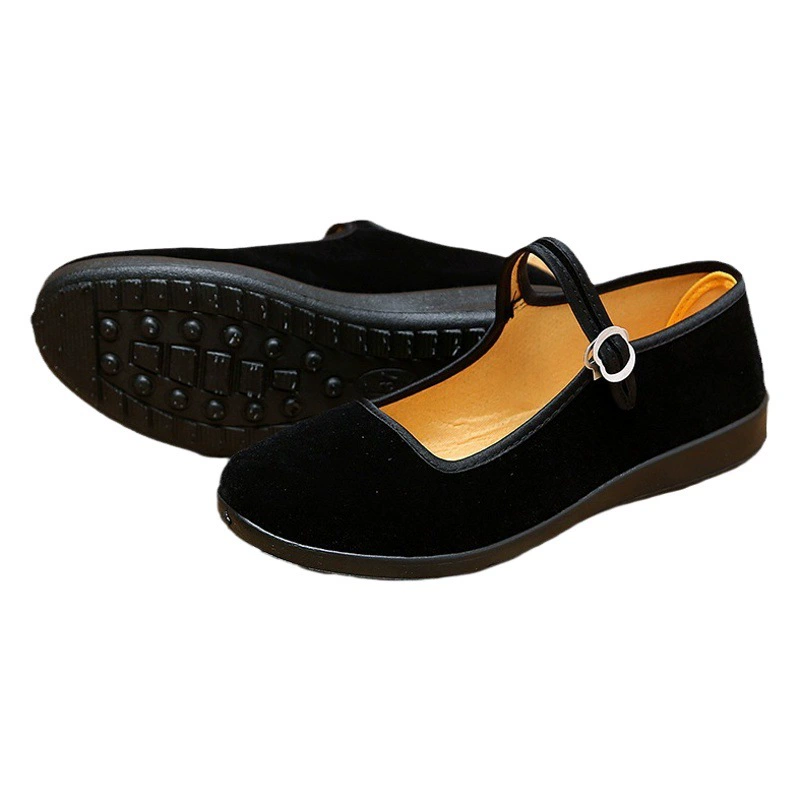 2025 Новые старинные пекинские тканевые туфли для женщин в этническом стиле, рабочие туфли для супермаркетов, танцевальные туфли для пожилых мам, оптовые уличные лотки