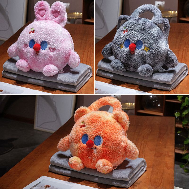 Nuevo hamburguero calentador de mano 3 en 1 almohada nueva manta almohada almohada de oficina almohada de niñas sofá almohada
