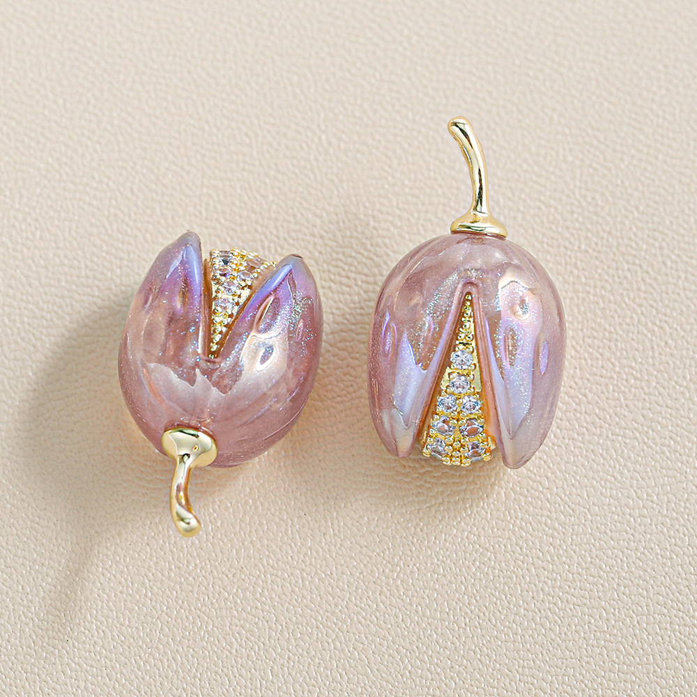 Heidi familia aleación de zircon pistacho colgante colgante perlas a granel llavero accesorios joyería