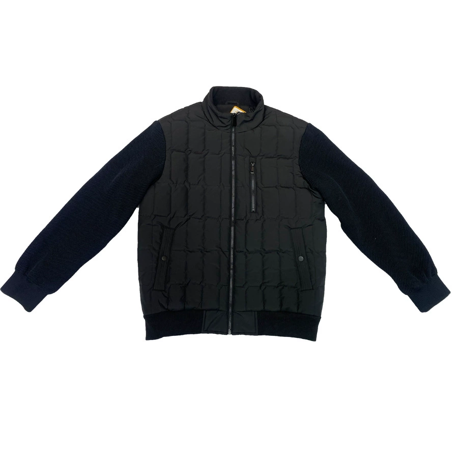 Woolen down jacket, winter men's cardigan, custom-made