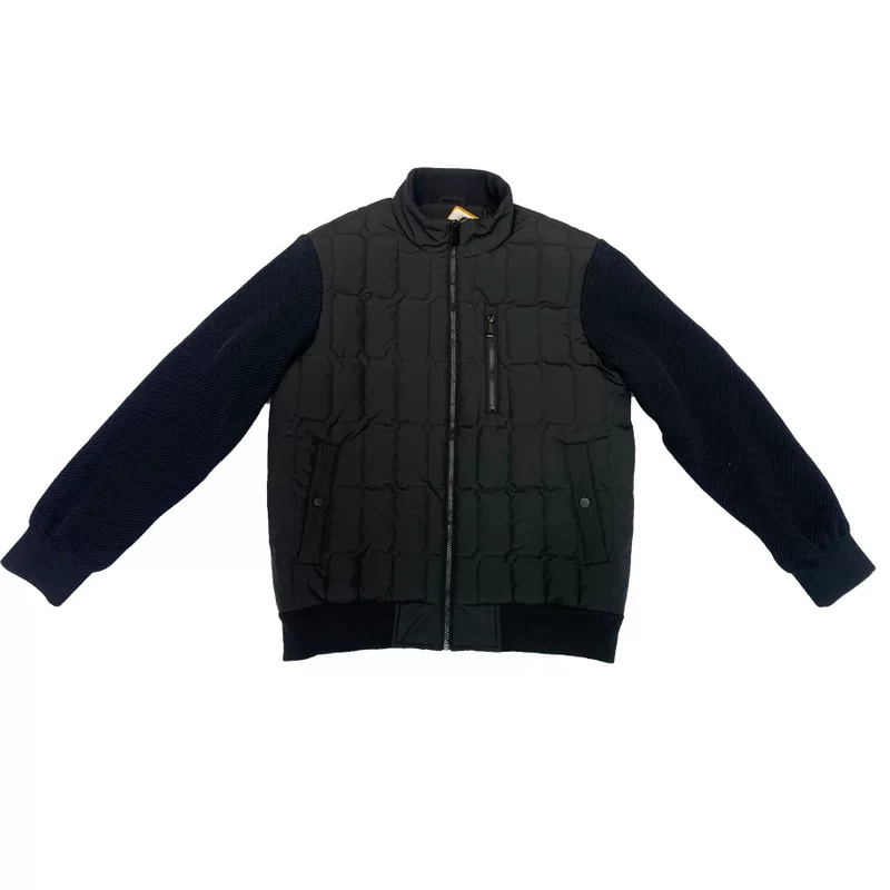 Woolen down jacket, winter men's cardigan, custom-made