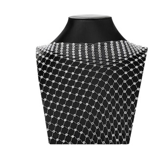 Fishnet Mesh Rhinestone Accessories Stretchable Rhinestone Hollow Top Mesh Fabric Hotfix Rhinestone Clothing Accessories Elastic Mesh Line