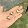 Golden 26*28*16mm peach heart