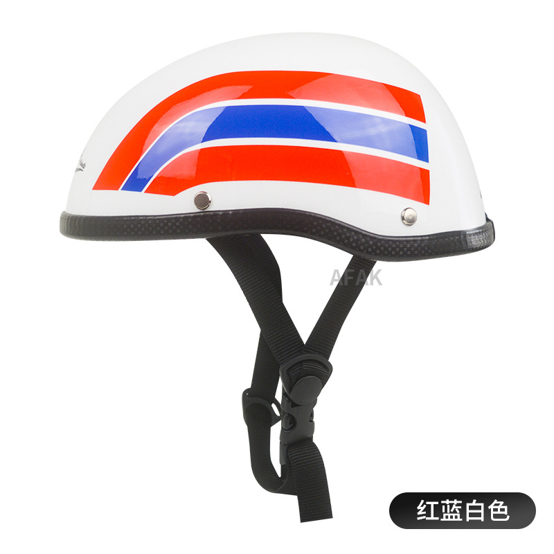 Mayorista casco retro coche eléctrico hombre casco de verano ligero medio casco red red casco transpirable fábrica directa