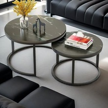 小圆桌子ins风客厅极简风多功能圆边几铁艺阳台异形创意稀奇茶几