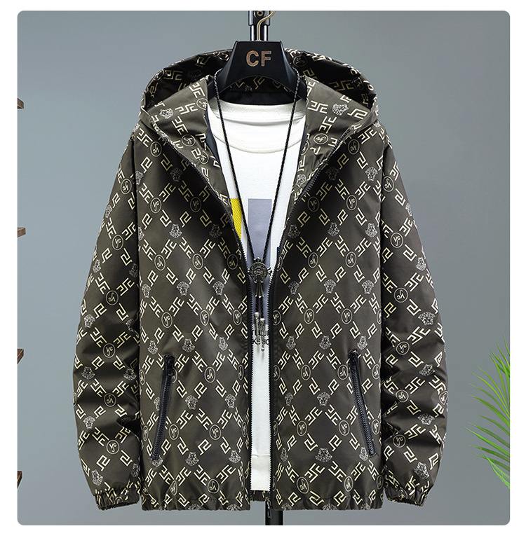 Men's Hooded Casual Jacket For Spring Plus Size Loose Fit Top_voghion.com