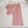 3360.3# rose pink (fixed breast pad) short sleeves + trousers