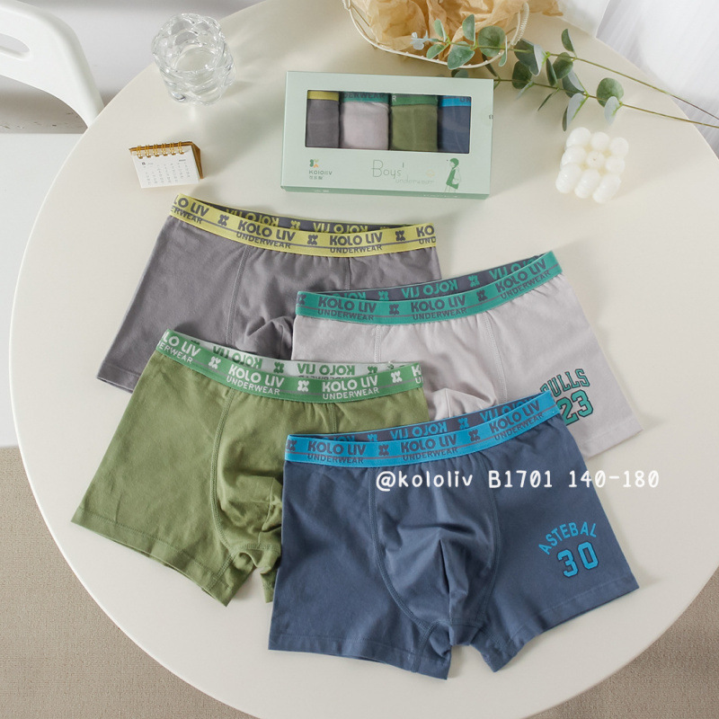 Coke Pear Children's Underwear Boys' Shorts Boys' Boxer Briefs Big Kids Middle School Students Cotton Breathable Summer