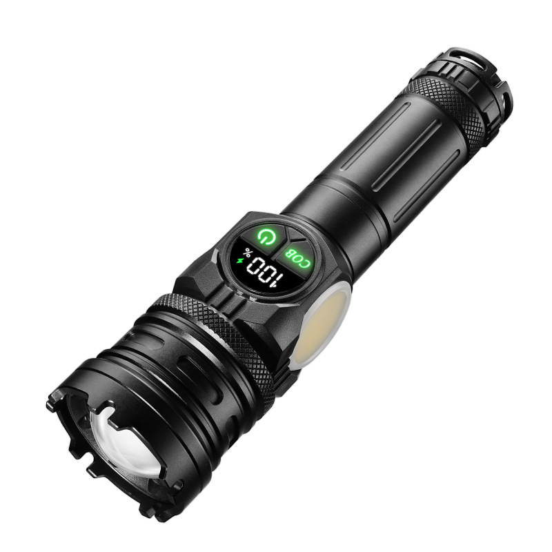 Nuevo láser blanco de aleación de aluminio antorcha eléctrica ultra brillante COB usuario doméstico de luz lateral remota absorción magnética