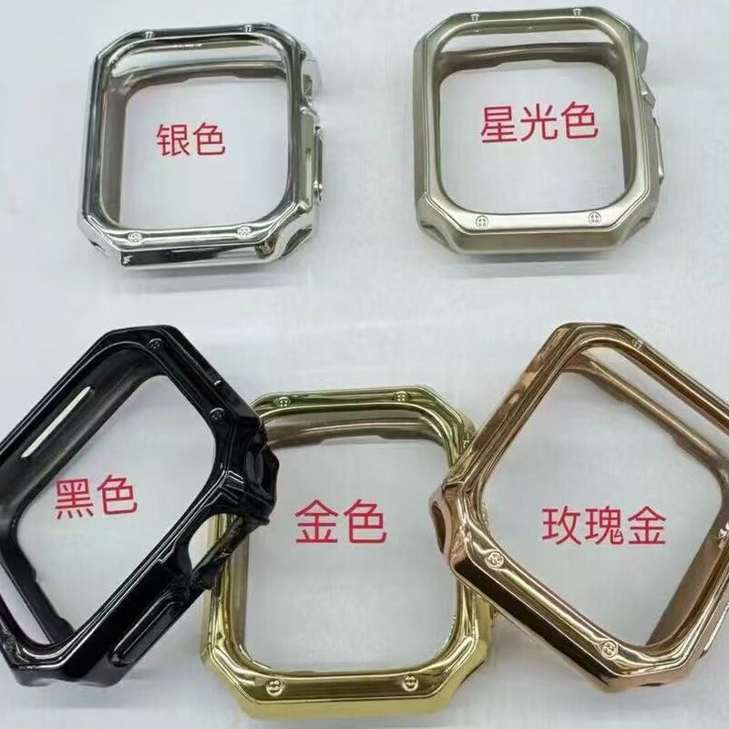 Suitable for Apple 3456789S1011 Watch Case Apple Watch Half-Covered Hollow Spray-Painted Pc Protective Case Suitable for Apple 3456789S1011 Watch Case Apple Watch Half-Covered Hollow Spray-Painted Pc Protective Case