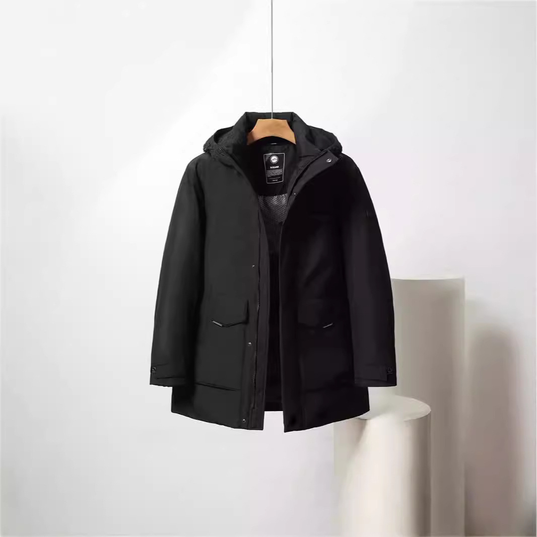 Long Dafei New Product [Counter Same Style] Young Men's All-match Thickened Warm Hat Down Jacket DT16682