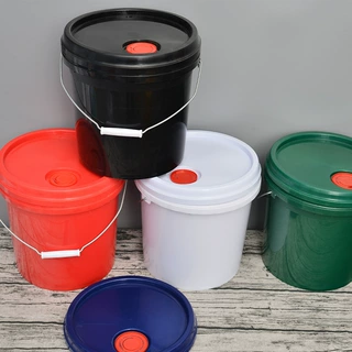 广口19升油墨胶水油漆塑胶桶化工桶定制批发19L塑料桶PP涂料桶