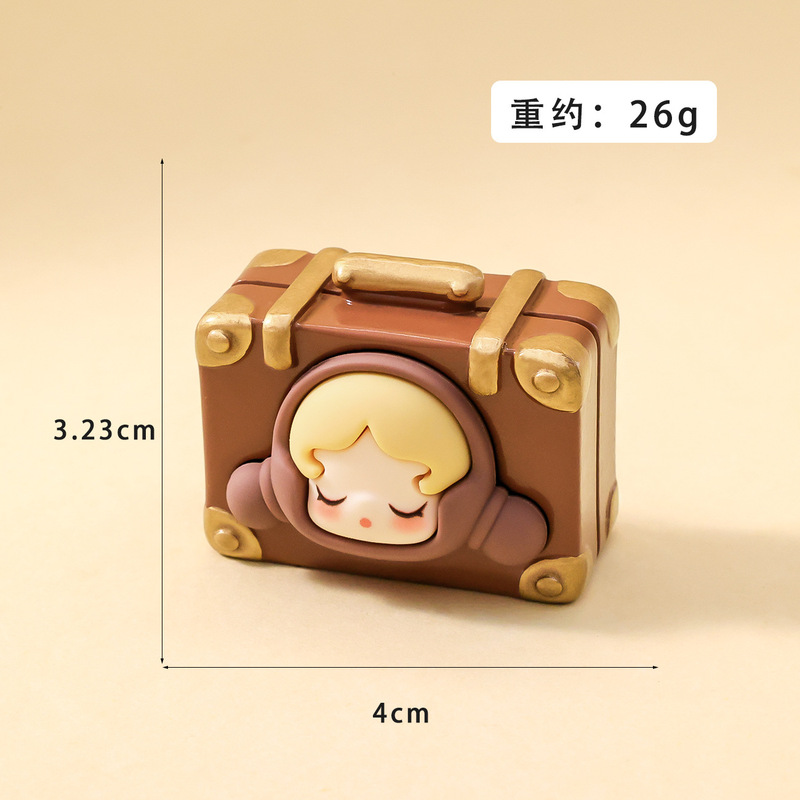 复古萌粒盲盒 diy树脂桌面车载小摆件装饰品配件萌粒潮玩盲盒批发|undefined