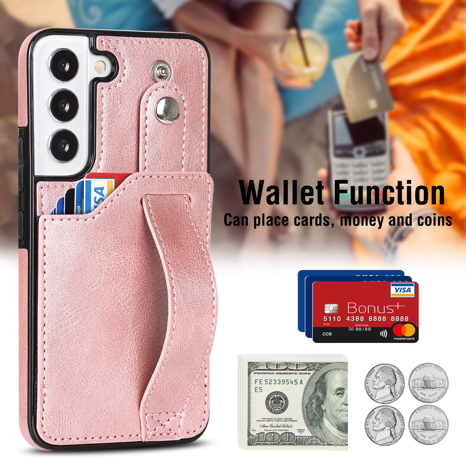 Handyhülle Für Samsung A53 Mit Armband Und Kartenfach Aus Leder_voghion.com