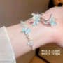 小众树脂蝴蝶花朵手链