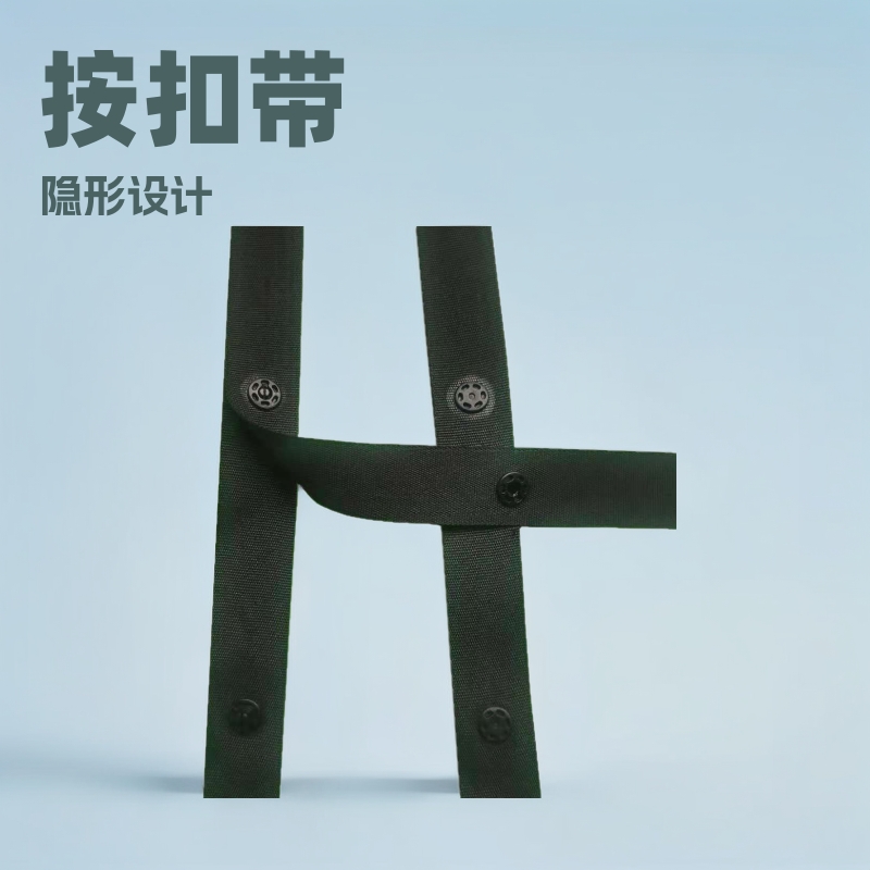 按扣带 隐形扣带童装啪啪扣带  布带扣 暗扣带 黑白7.5CM*7.5CM