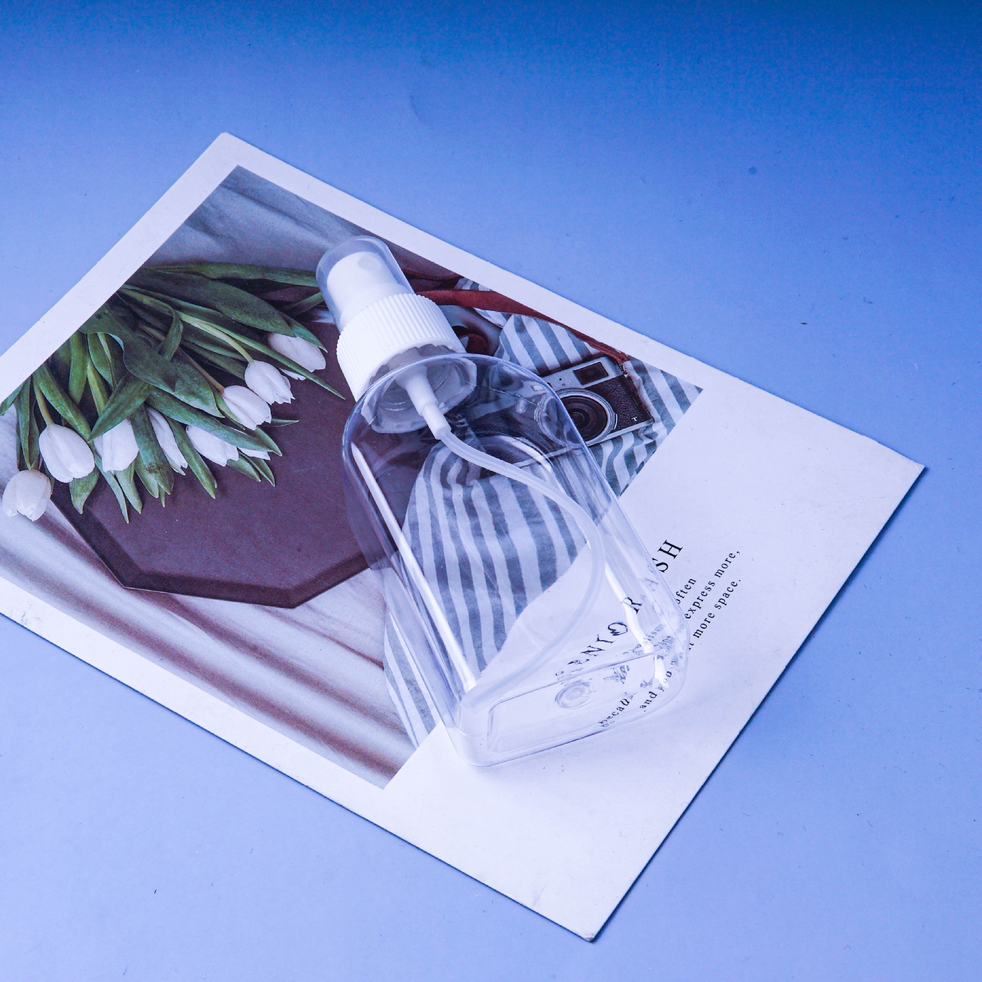 厂家150ml白色胖扁瓶喷雾瓶 pet塑料消毒水瓶分装瓶化妆品瓶