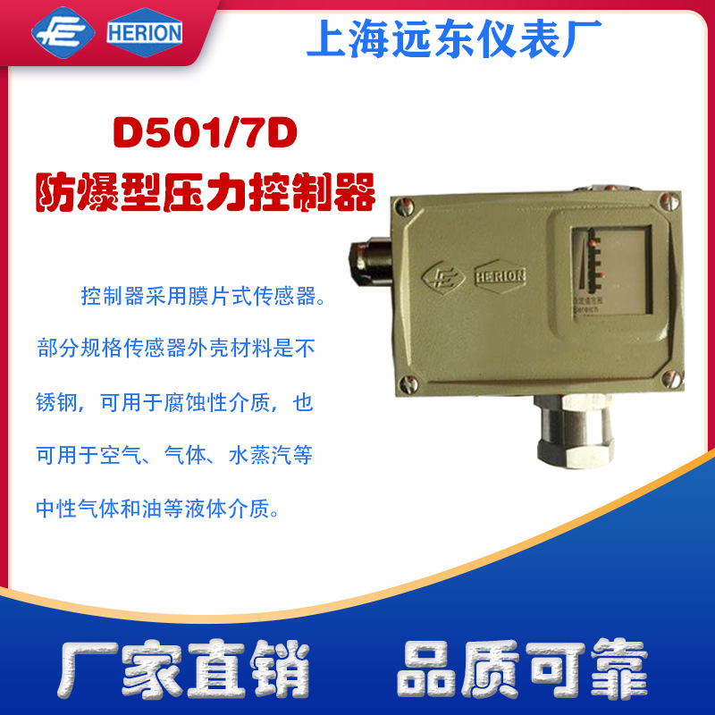 上海远东仪表厂D501/7D隔爆压力控制器0853580 0853680 0853780