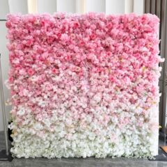国境を越えた貿易模擬桜布底花壁背景壁結婚式のレイアウト結婚式の店の装飾写真偽の花の壁