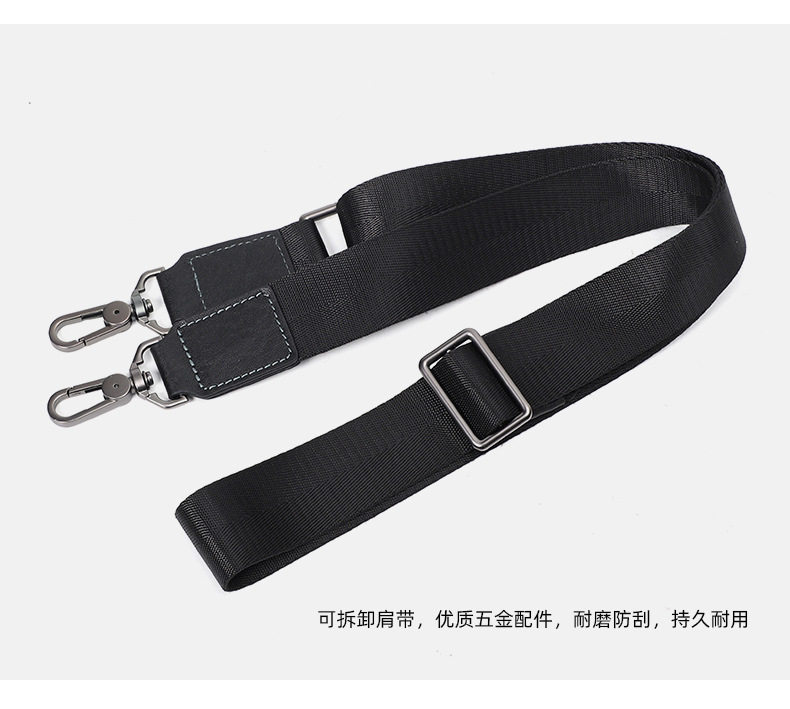Túi xách tay nam da bò thật công sở đựng tài liệu laptop dung tích lớn 38×11×26 cm — Màu đen da thực vật chi tiết 8