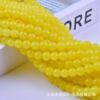 Factory wholesale baking paint 4/6/8/10 Glass imitation jade round beads DIY jewelry accessories beaded windy hair decoration materials