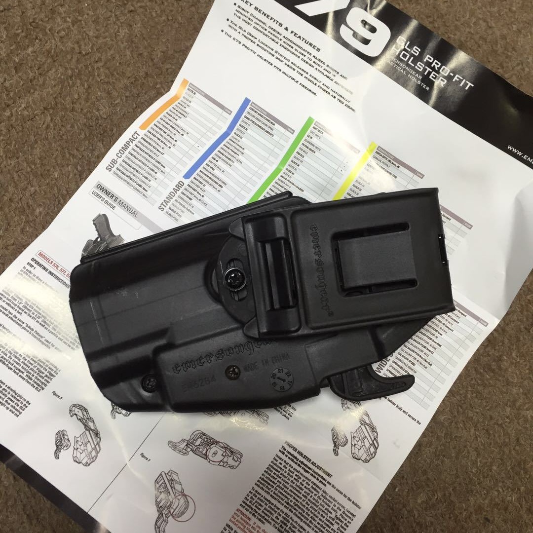 Emerson 579 funda de pistola táctica general funda de cintura negra cintura rápida funda