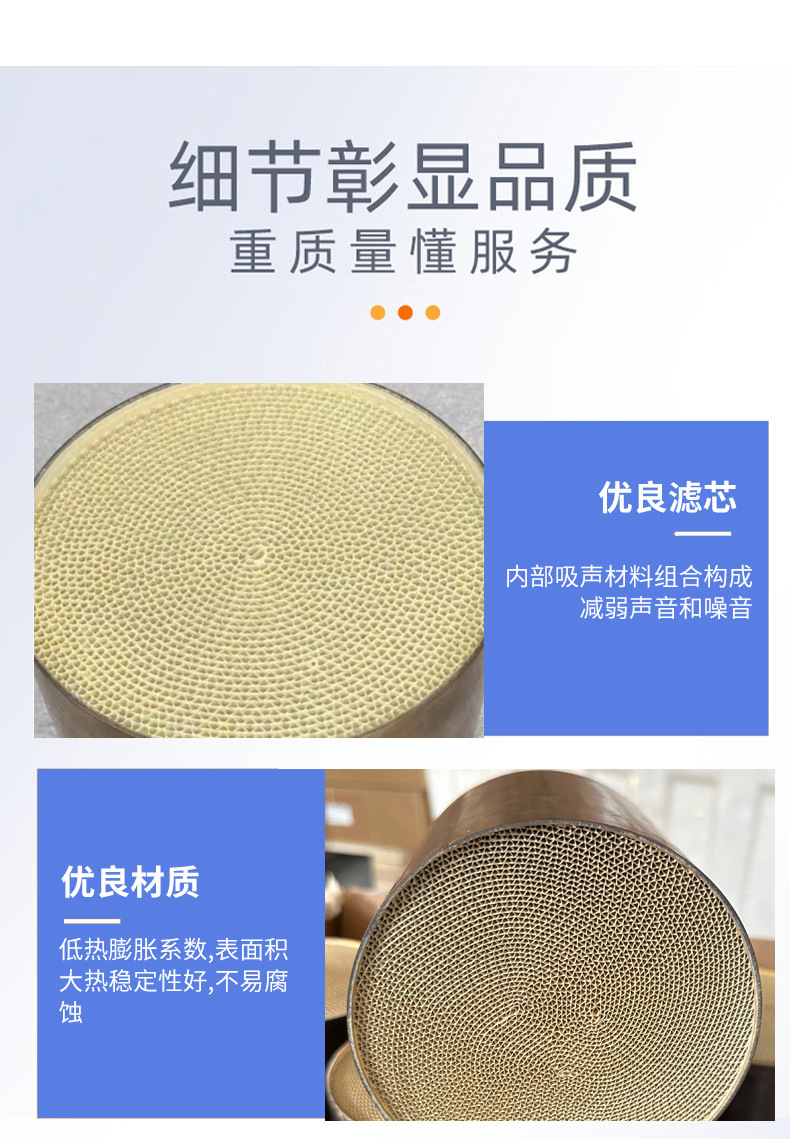 Exhaust Modified Metal Carrier Exhaust Purification Ceramic Core Metal Carrier Three-Way Catalytic Converter Metal Carrier