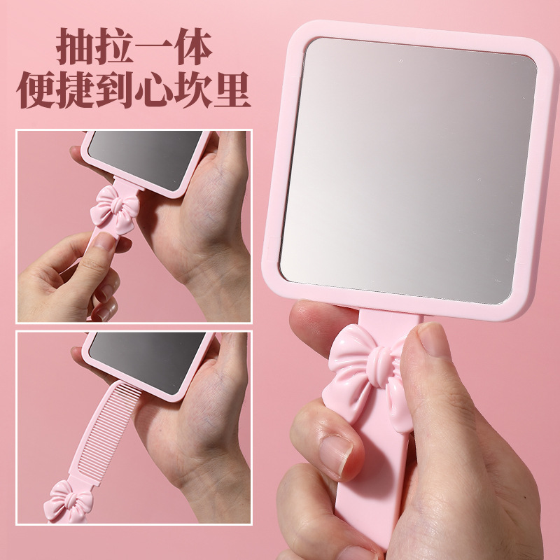 LMLTOP Pein de espejo encantador desmontable, pein de almacenamiento, espejo portátil, espejo de maquillaje portátil para jóvenes