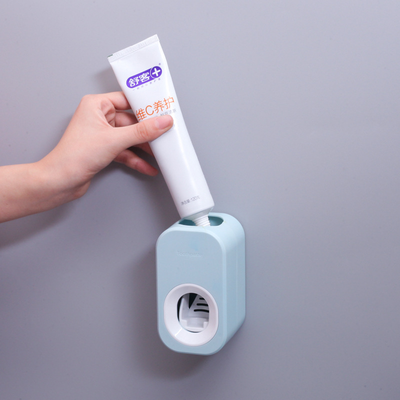 Automatic Toothpaste Squeezer Nordic Wall-mounted Punch-free Toothpaste Rack Lazy Toothpaste Squeeze Artifact Toothbrush Holder