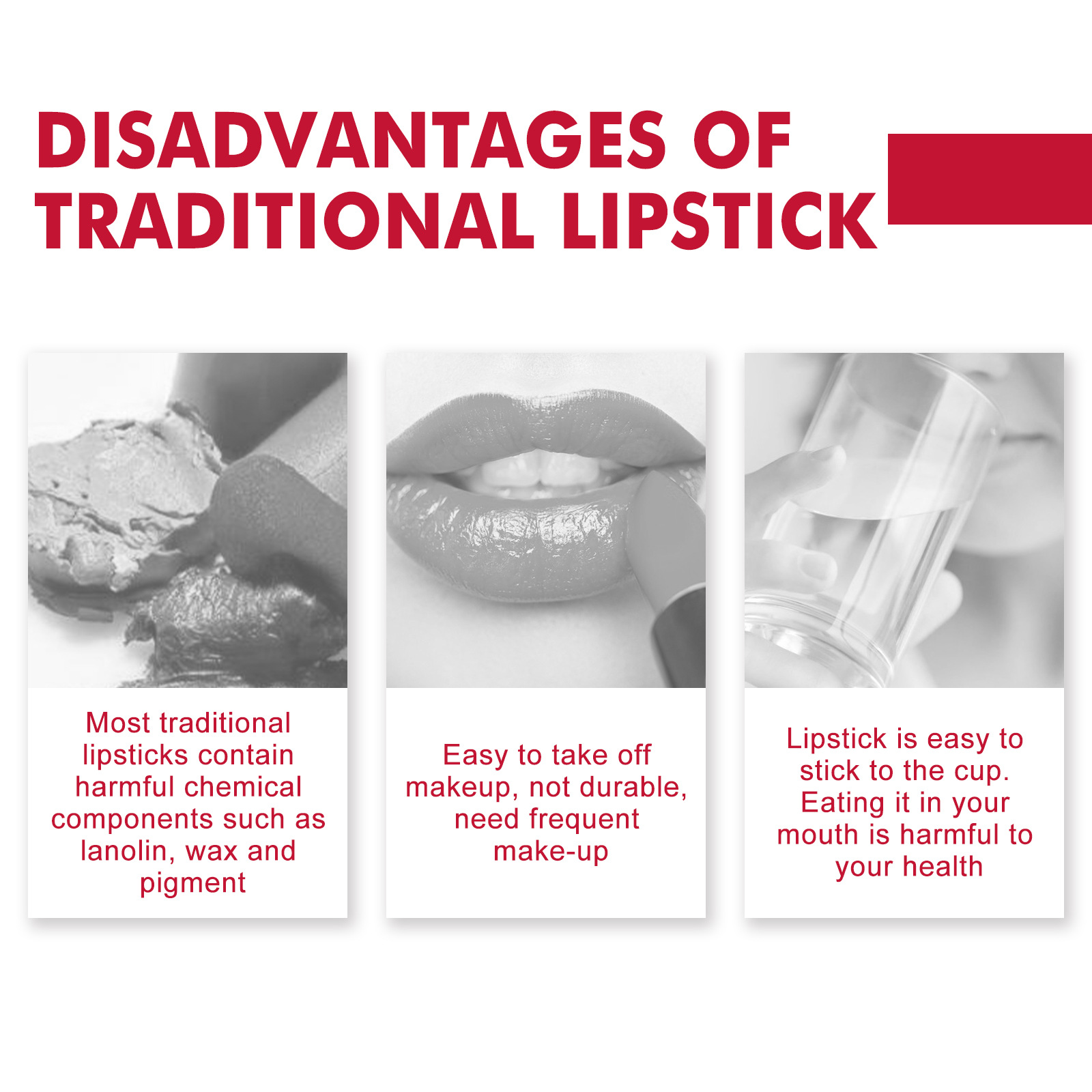 EELHOE Rossetto idratante staccabile, tazza non facile da macchiare, rossetto opaco a lunga durata e strappabile_voghion.com