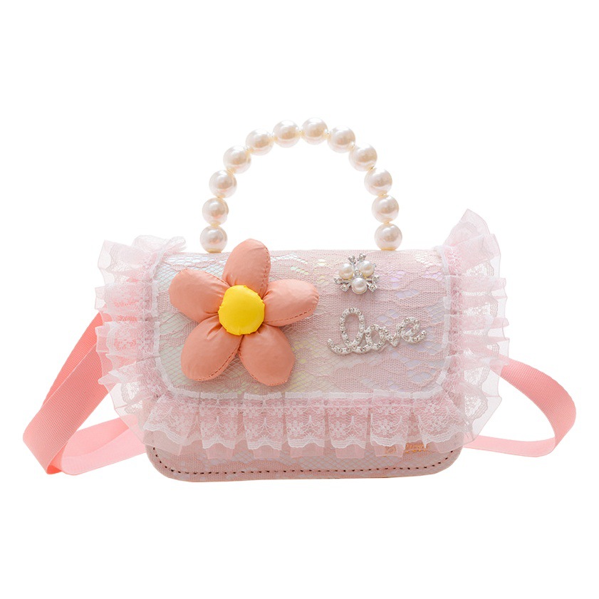 Girasol bolso del mensajero de los niños moda occidental princesa estilo coreano niña linda bebé 2022 monedero