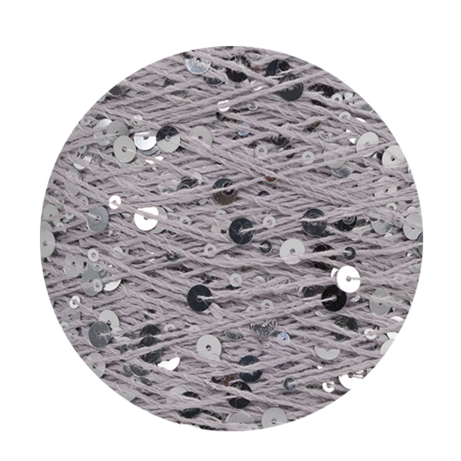 50g algodón lentejuelas hilo 3mm + 6mm peinado tamaño de lujo lentejuelas mano hilo tejer precio al por mayor