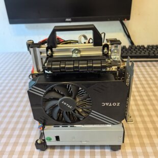itx open rack chassis vertical v6 version (ultra compact): support itx motherboard, silver black optional