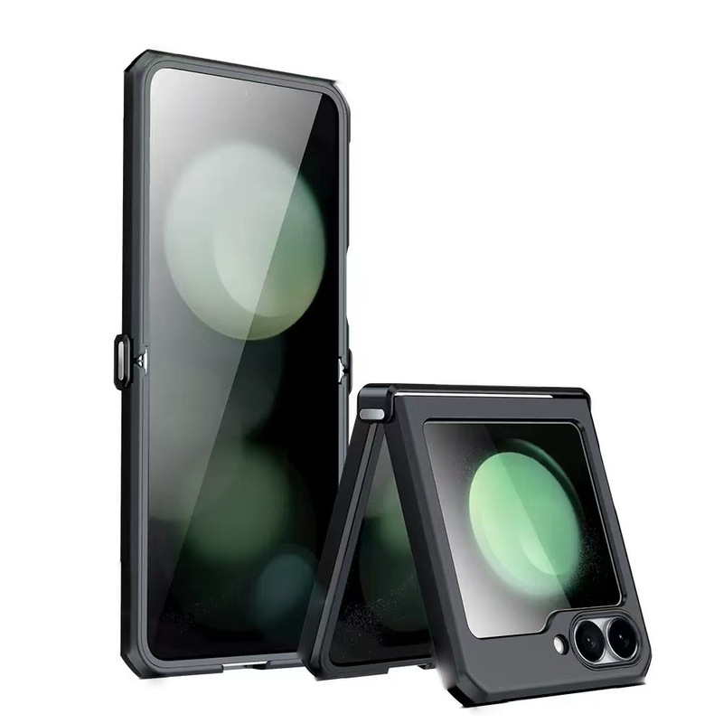 Samsung Z Flip 7 携帯電話ケース アクリル四隅落下防止 Galaxy 6 5 4 保護カバーに適しています。|undefined