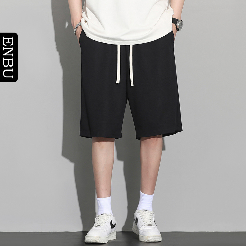 Enbu Men's Summer Sports Shorts, Loose Solid Color Straight Casual Shorts, Men's Mid-Length Shorts Wholesale Enbu Men's Summer Sports Shorts, Loose Solid Color Straight Casual Shorts, Men's Mid-Length Shorts Wholesale